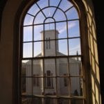 The Seamen’s Bethel, as seen here from the New Bedford Whaling Museum, is across the street and open to visitors.