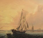 Schooner Ellenor, Boston; by William Bradford, Oil on canvas, circa 1854.