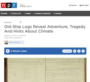 NPR Old Ship Logs Thumb