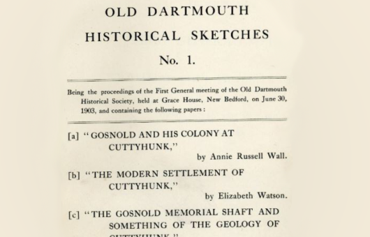 OLD DARTMOUTH HISTORICAL SOCIETY SKETCHES