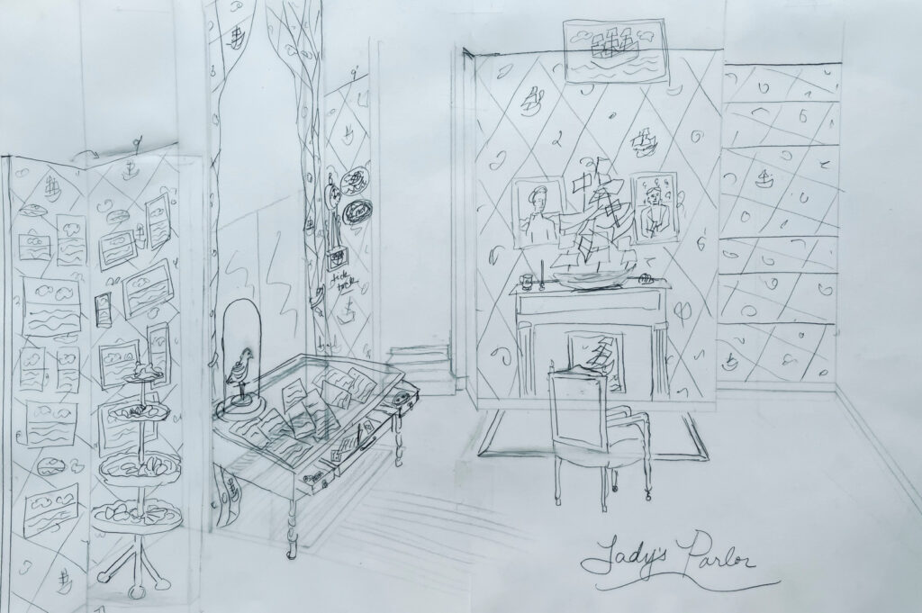 Lady's Parlor Sketch