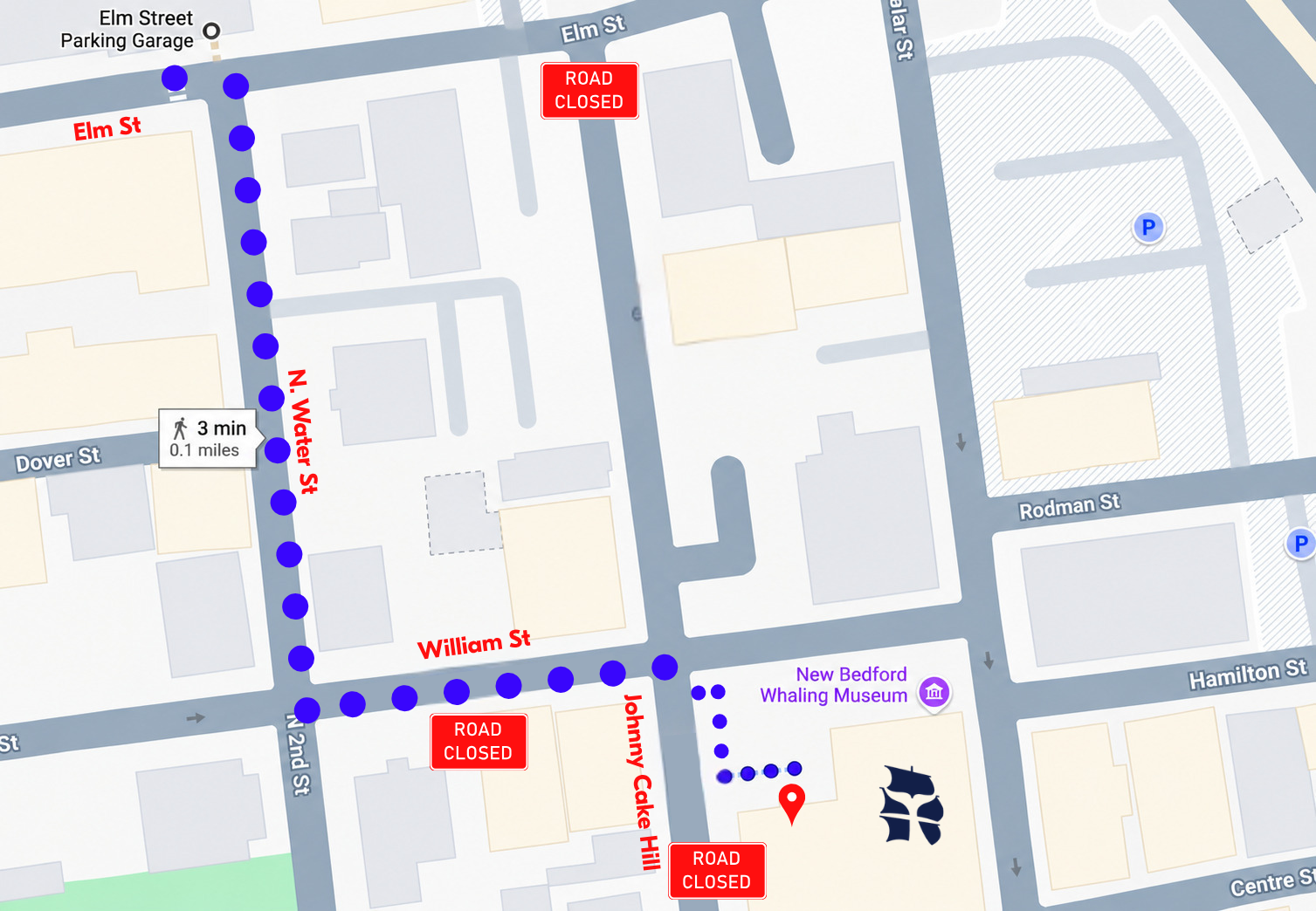 Walking Instructions- road closed (1)
